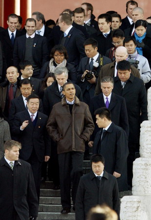 Obama in Forbidden City