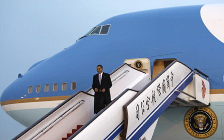 Obama arrives in Beijing to continue China visit