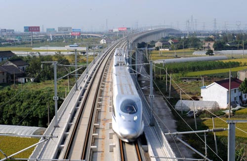 Shanghai-Hangzhou high-speed railway in operation