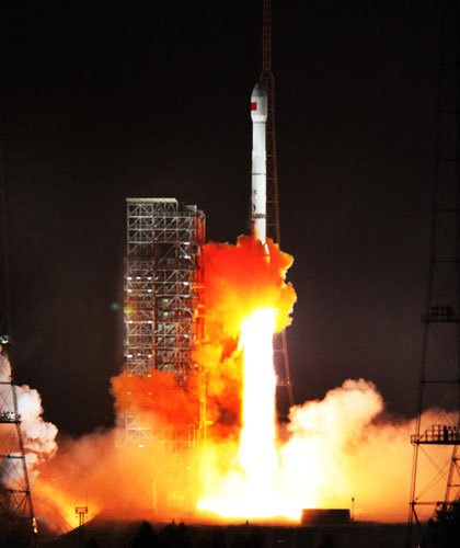 China launches orbiter for Beidou system