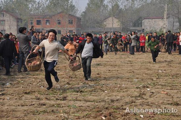 Sweet potatoes bring profit and fun to village