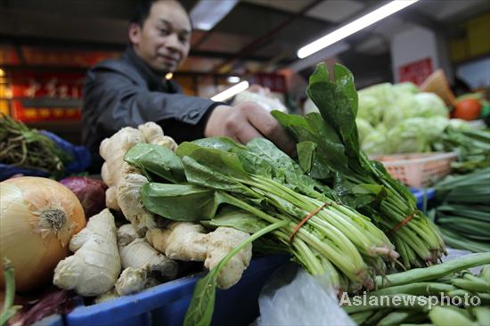 Radiation found in domestic vegetables