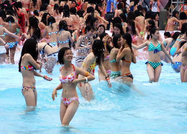 Bikini gathering celebrates summer season