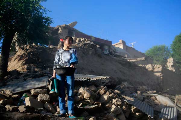 Villages reduced to rubble by deadly quake