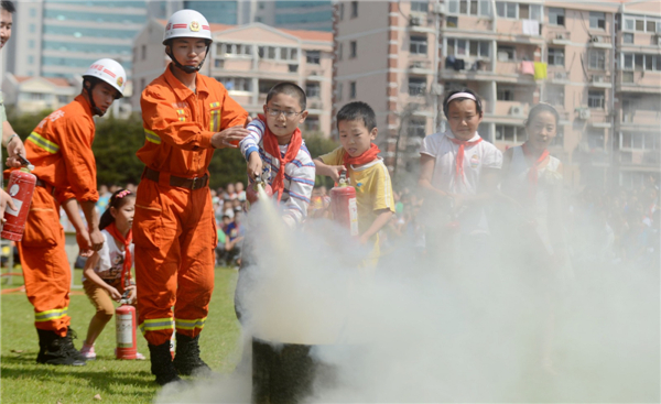 First lesson on fire safety