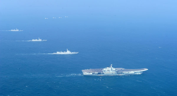 First photos of <EM>Liaoning</EM> battle group made public