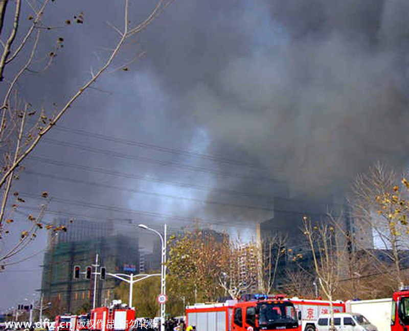 Girl missing amid fire in E China