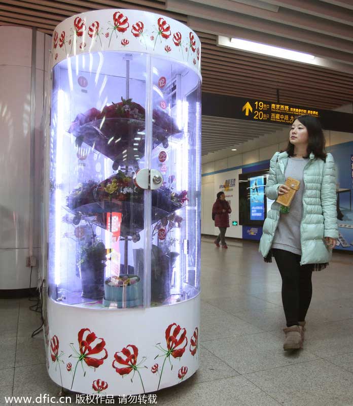 Shanghai commuters can stop and smell the roses