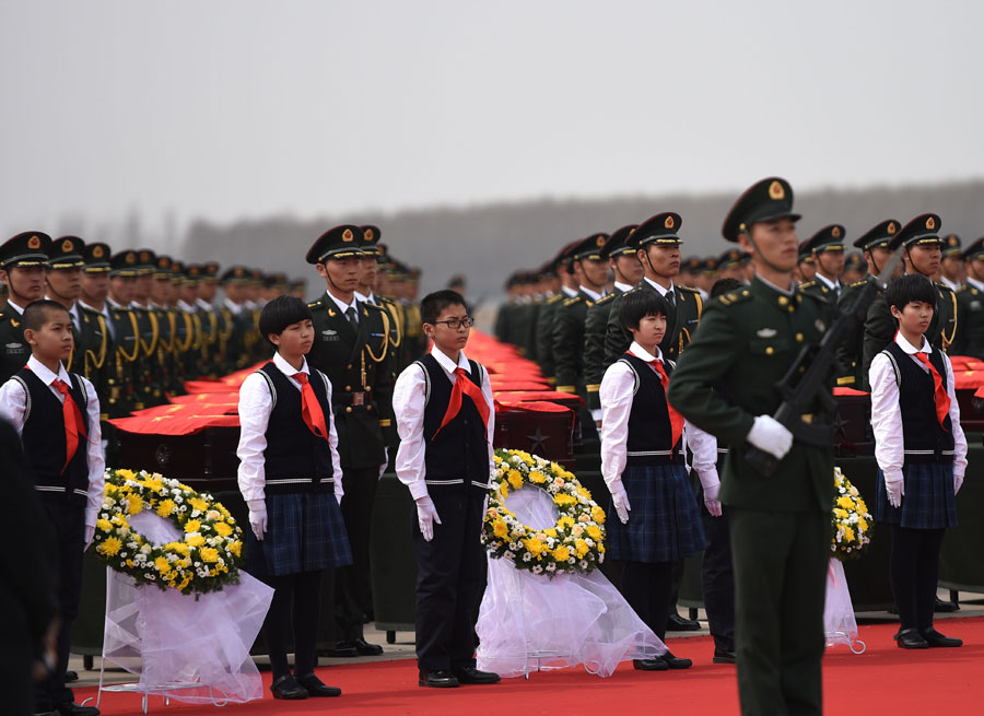 Remains of Chinese soldiers in Korean War return