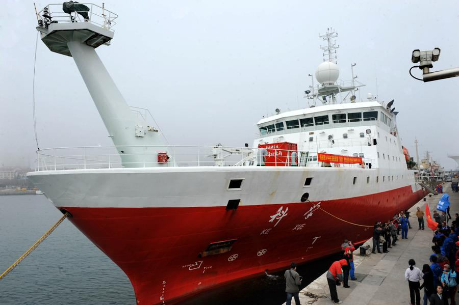 China's top research vessel on maiden expedition