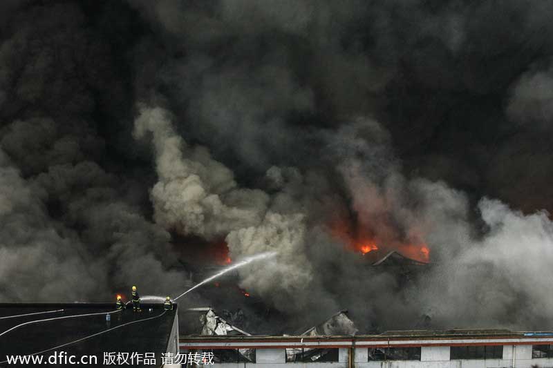 Fire erupts in E China appliance plant