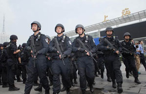 Anti-terror drill held in Beijing