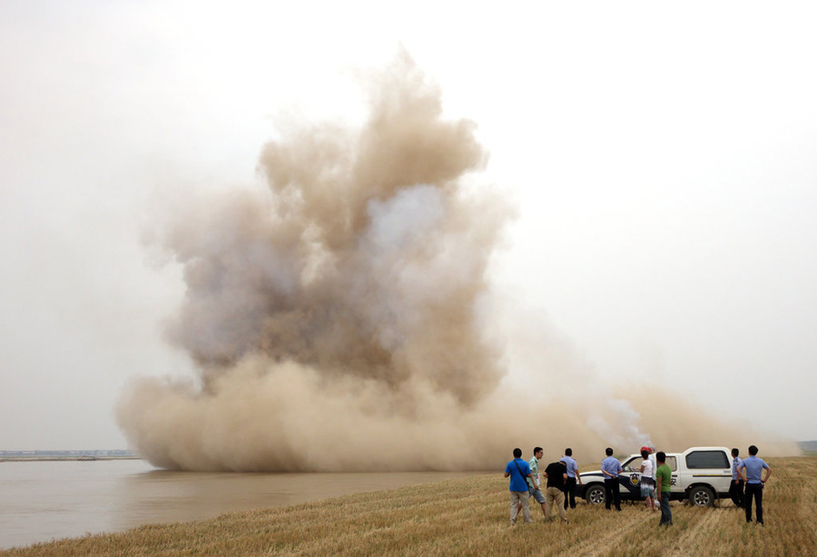 Explosive haul goes up in smoke