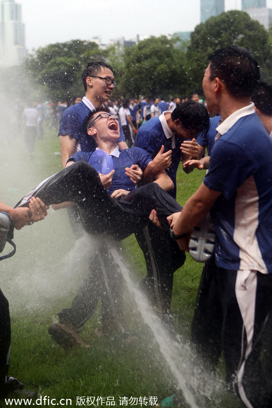 Students make a splash at grad ceremony in S Chin