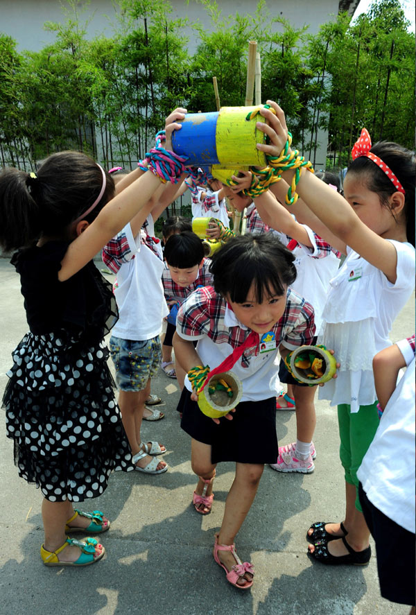 Students weave magic with bamboo