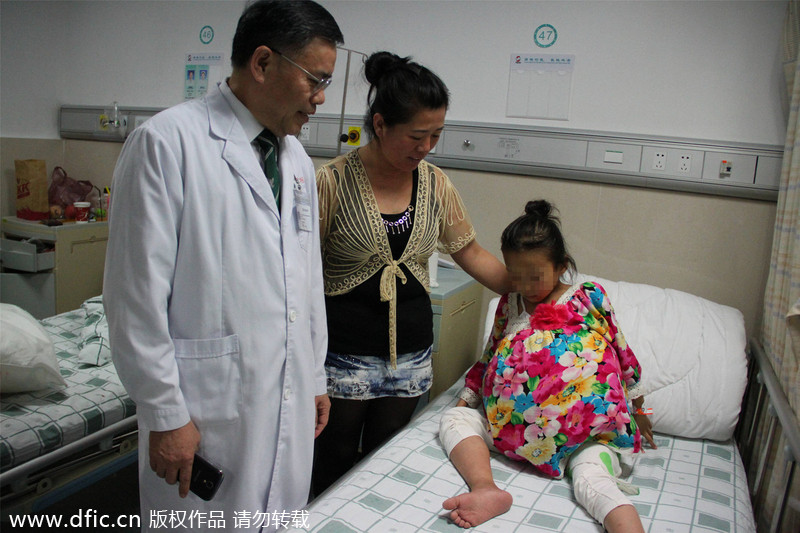 Guangzhou hospital offers hope to tumor girl