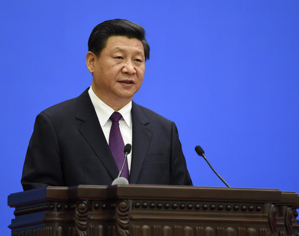 Xi pledges China will never seek hegemony