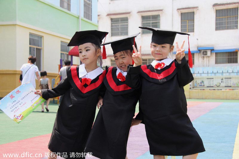 Graduation ceremony for kids