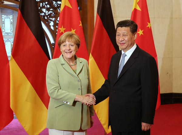 President Xi meets with Merkel in Beijing