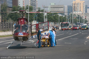 Man takes private chopper home for Mid-Autumn Festival