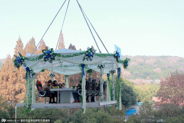 A floating dining experience