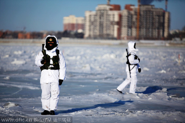 Braving bitter cold for national security