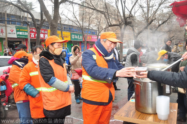 Laba Festival celebrated with free porridge