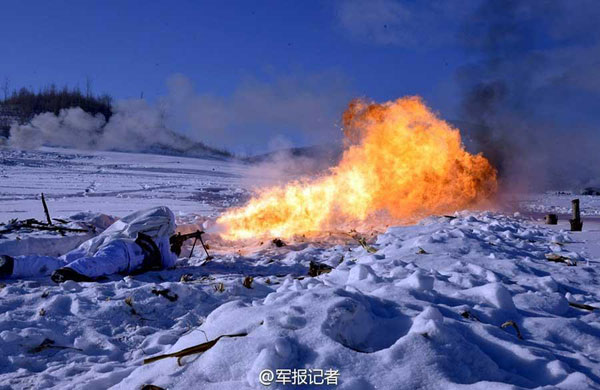 Drill in snowfield tests the combat level of PLA