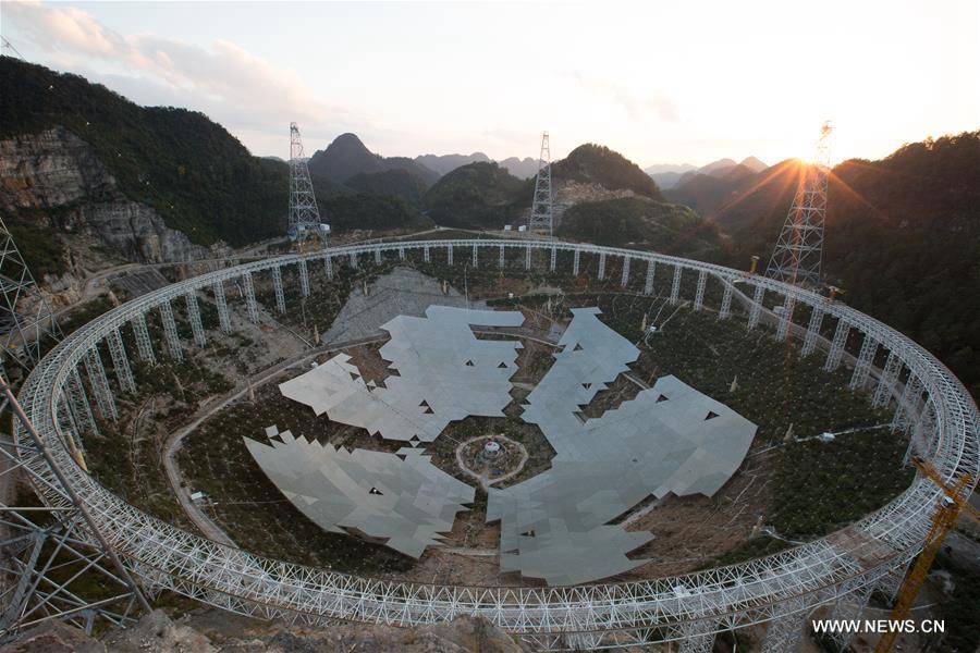 Construction of China's mega radio telescope enters final stage