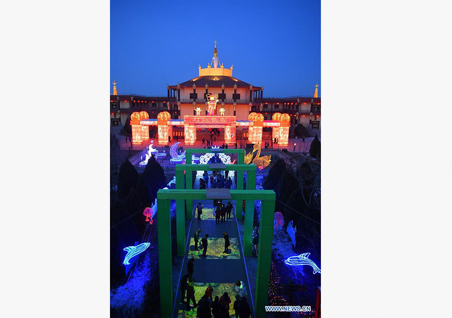 4th snow and lights festival opens in Yinchuan