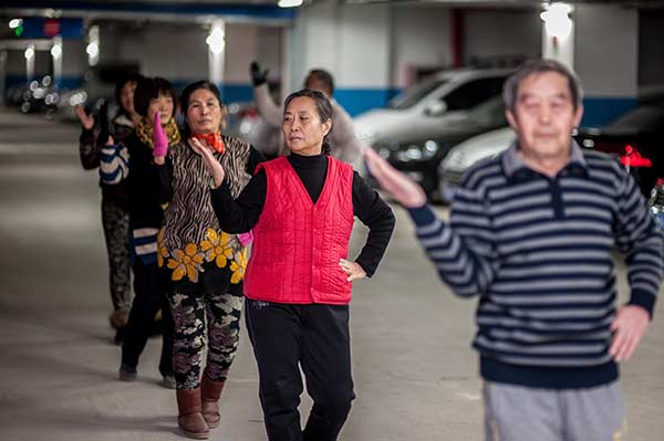 Square dance lovers find underground garage their new stage