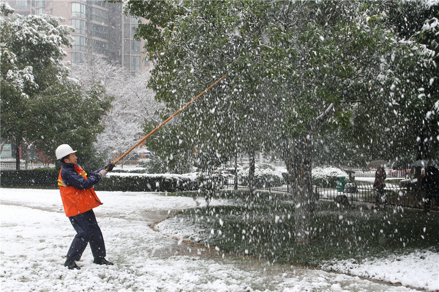 Those who brave the extreme cold