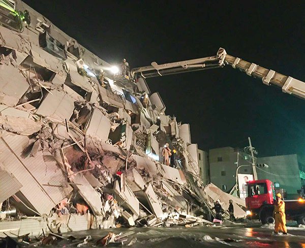 Six children among 23 killed in Taiwan earthquake