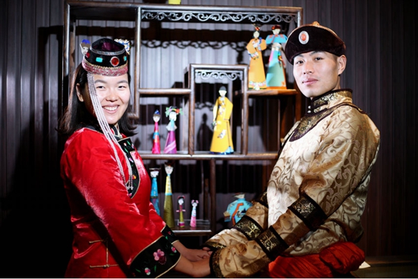 Couple on epic wedding trip to don 56 ethnic costumes