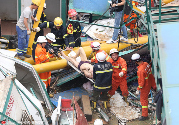 18 dead in Guangdong construction site collapse