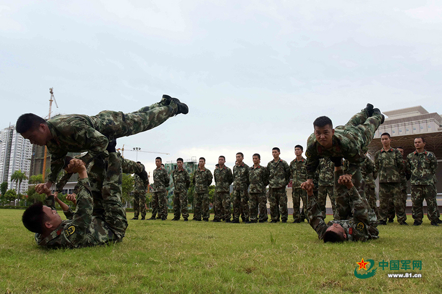 Yoga moves added to armed police physical training