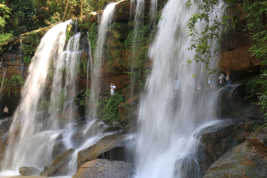 Magnificent view of Sidonggou waterfall