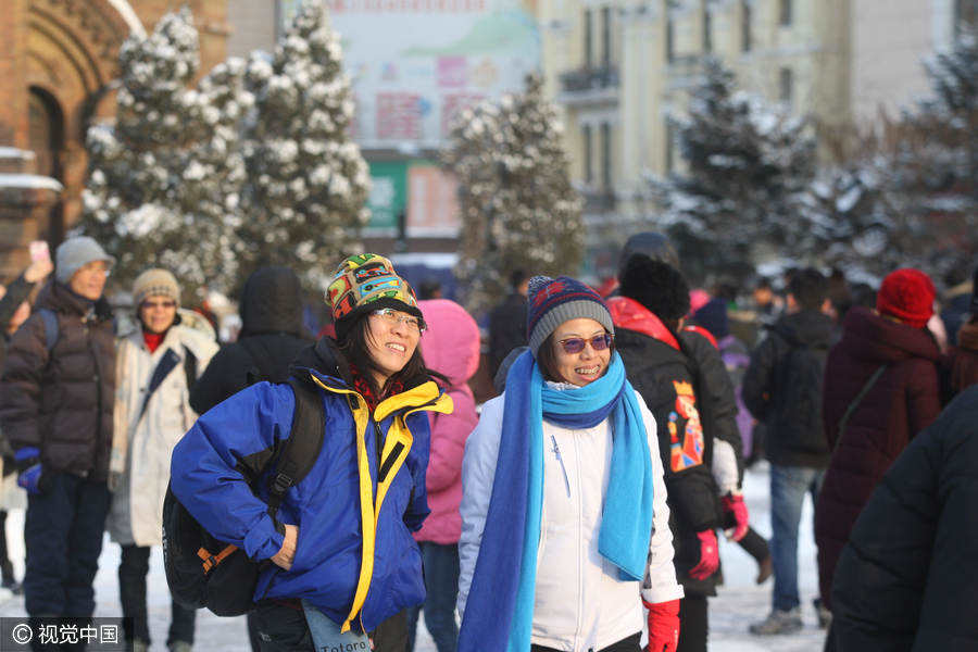 Harbin experiences biggest snowfall of the season