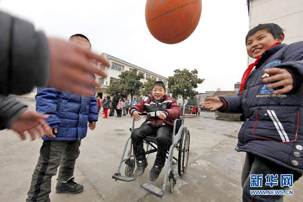 Mates for life: Students help disabled classmate for seven years