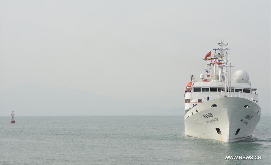 Chinese scientists start 38th ocean expedition trip