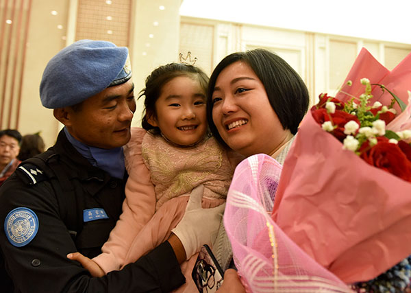 140 Chinese peacekeepers return from UN mission in Liberia