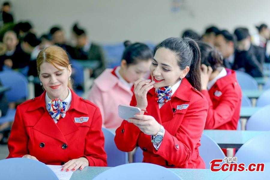 Foreign teachers apply to be flight attendants