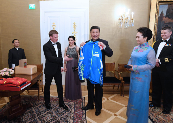 A glimpse into sports-related gifts Xi received