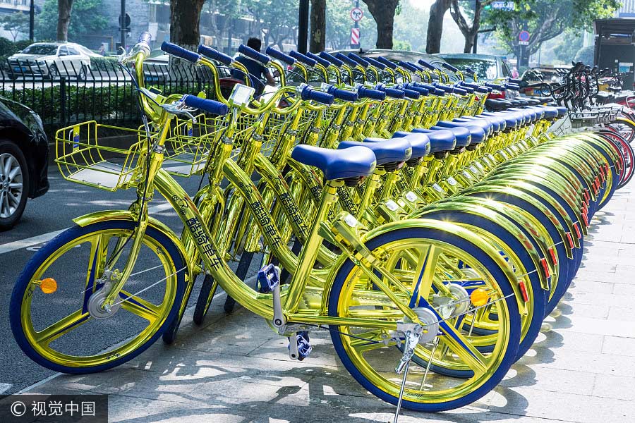 New sparkling shared bikes succeed in getting attention