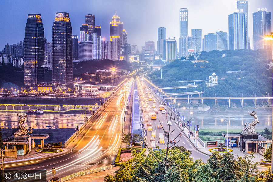 'Time slice' images show beauty of Chongqing