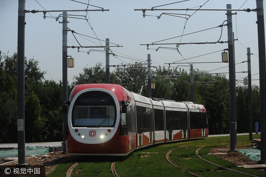 'Most beautifual trams' in operation in Beijing