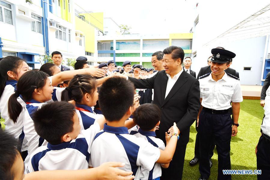 Xi's moments in Hong Kong