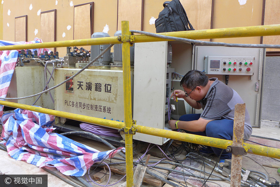 Historic temple all set for its 30-meter move