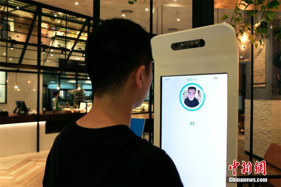 Paying with your face at restaurant in East China