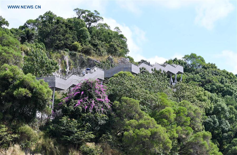 China's Fuzhou builds sight-seeing footpath linking several parks